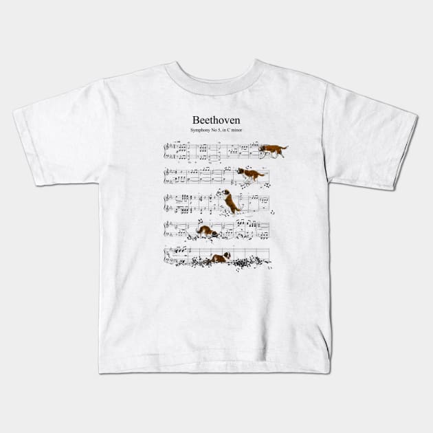 Beethoven Kids T-Shirt by edgarascensao